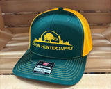 Coon Hunter Supply Hat Green/Gold - Tippy River Supply