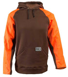 Dan’s Montana Fleece Briar Hoodie brown/orange - Tippy River Supply
